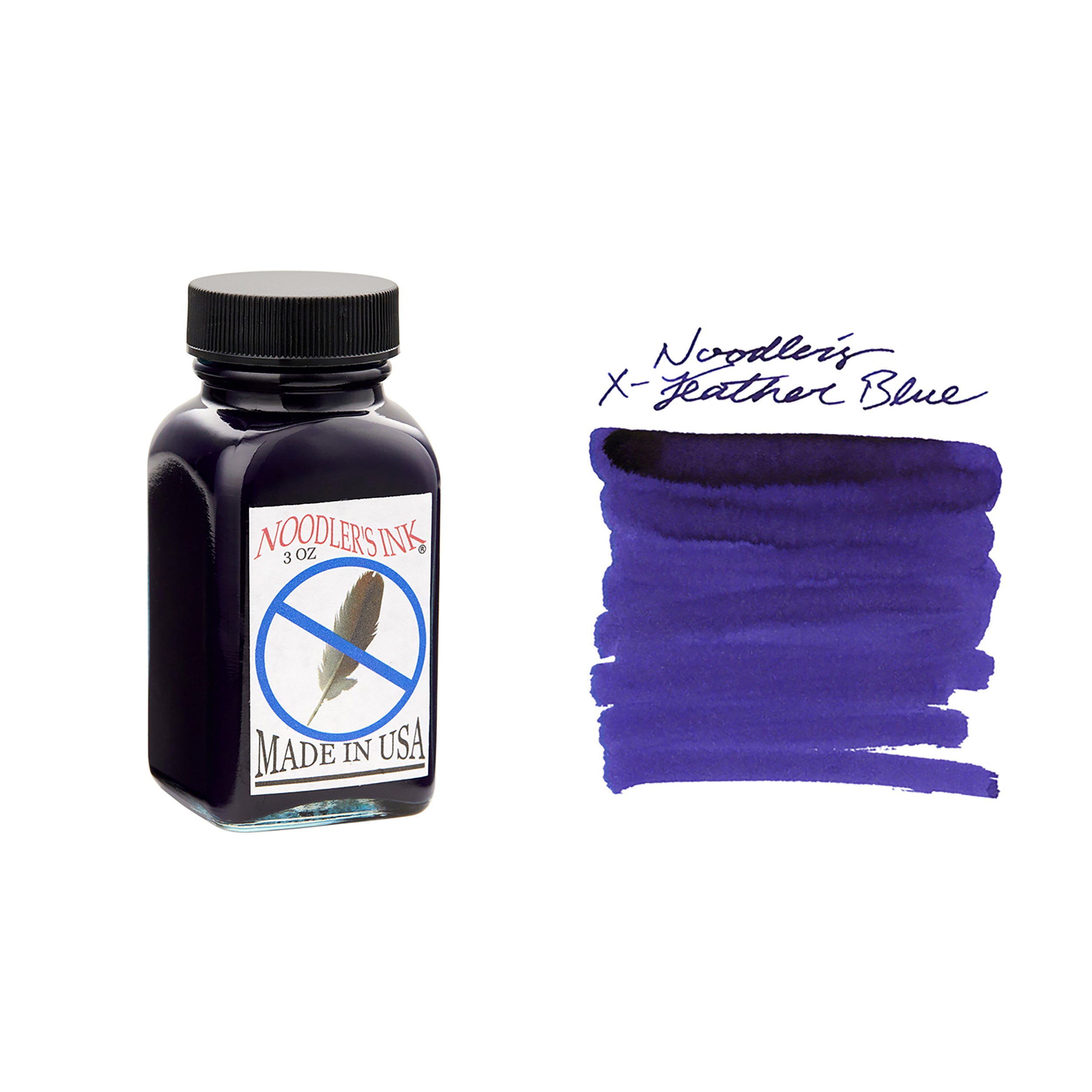Noodler's X-Feather Blue - 3oz Bottled Fountain Pen Ink - The