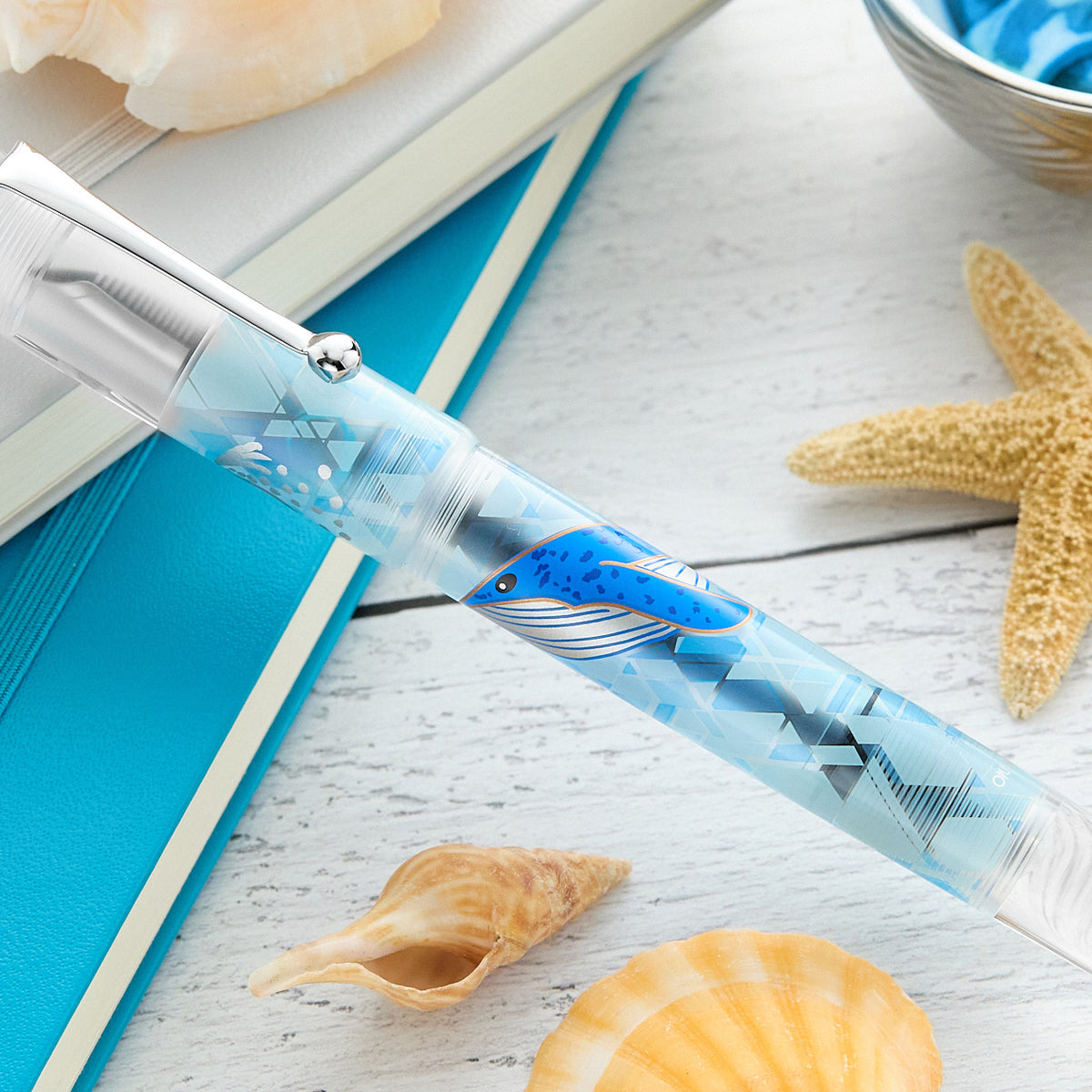 Opus 88 Demonstrator Fountain Pen - Blue Whale
