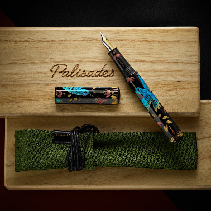 Palisades Octagonal Chinkin Fountain Pen - Hummingbird (Limited Edition)