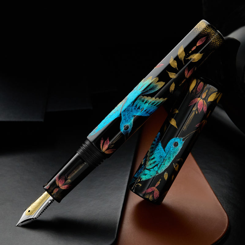 Palisades Octagonal Chinkin Fountain Pen - Hummingbird (Limited Edition)