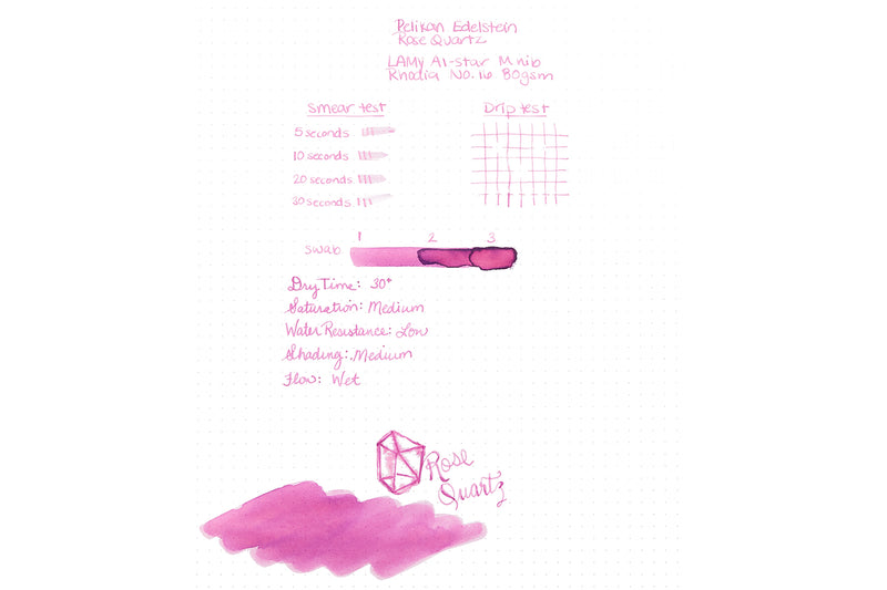 Pelikan Edelstein Rose Quartz Ink Sample (Special Edition) The Goulet Pen Company