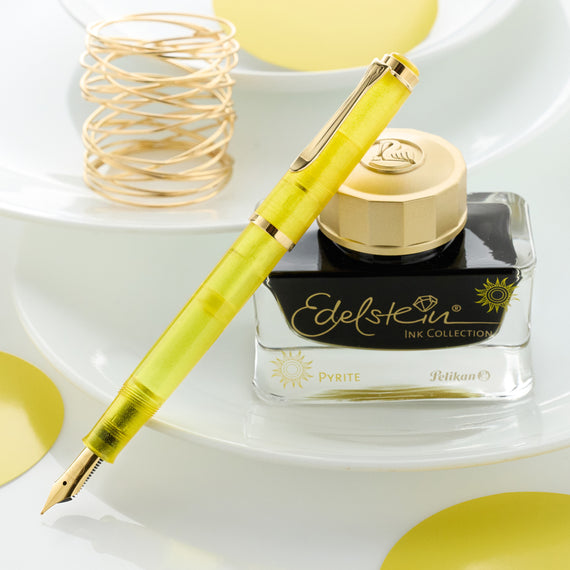 Pelikan M200 Fountain Pen & Ink Gift Set - Pyrite (Special Edition)