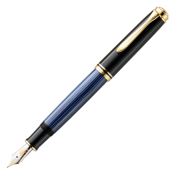 Pelikan M800 Fountain Pen - Black-Blue - The Goulet Pen Company
