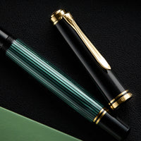 Pelikan M800 Fountain Pen - Black-Green