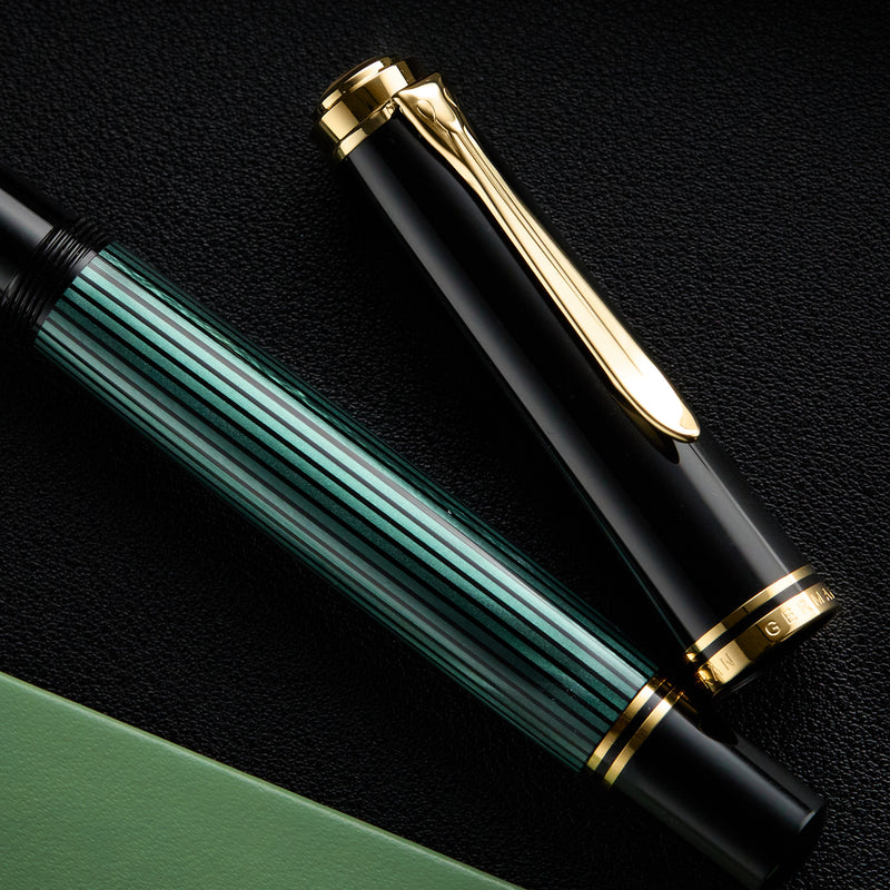 Pelikan M800 Fountain Pen - Black-Green