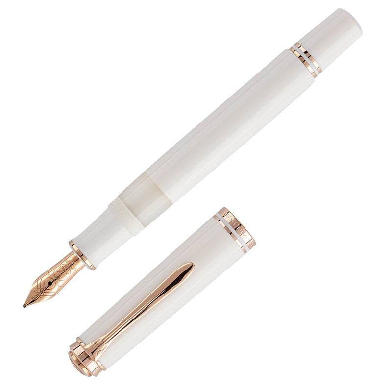 Pelikan M600 Fountain Pen - White & Rose Gold (Special Edition)