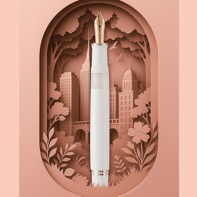 Pelikan M600 Fountain Pen - White & Rose Gold (Special Edition)