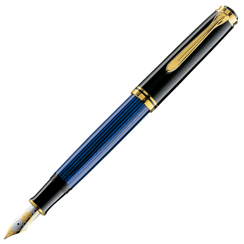 Pelikan M800 Fountain Pen - Black-Blue