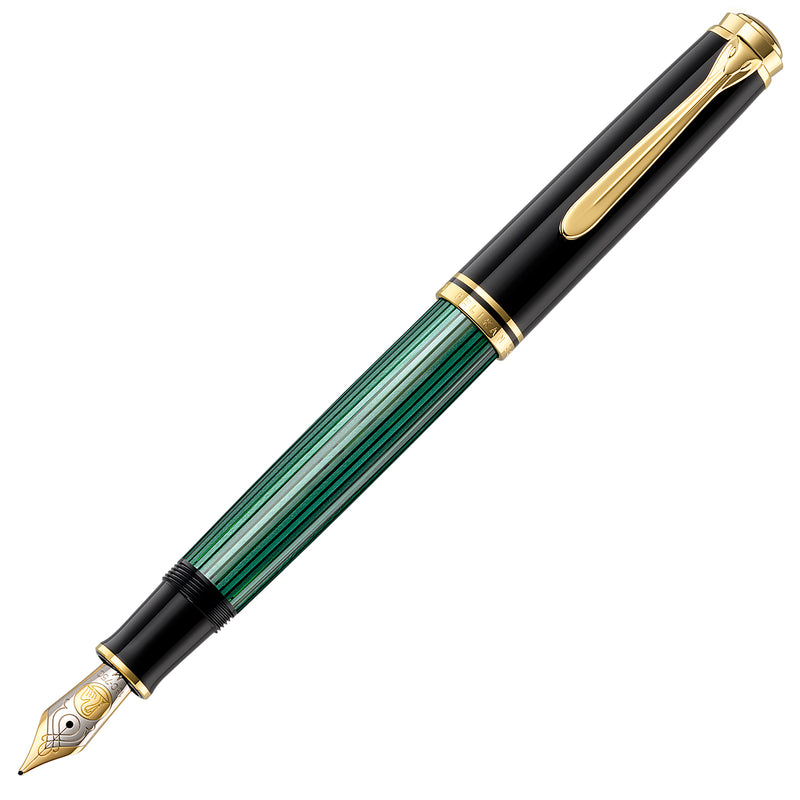 Pelikan M800 Fountain Pen - Black-Green