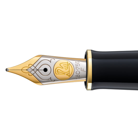 Pelikan M800 Fountain Pen - Black-Green