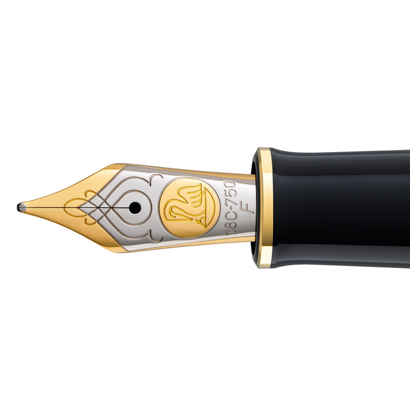 Pelikan M800 Fountain Pen - Black-Blue