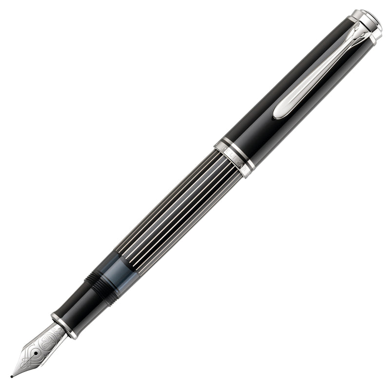Pelikan M815 Fountain Pen - Metal Striped Black (Special Edition)