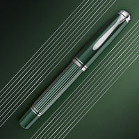 Pelikan M815 Fountain Pen - Metal Striped Green (Special Edition)