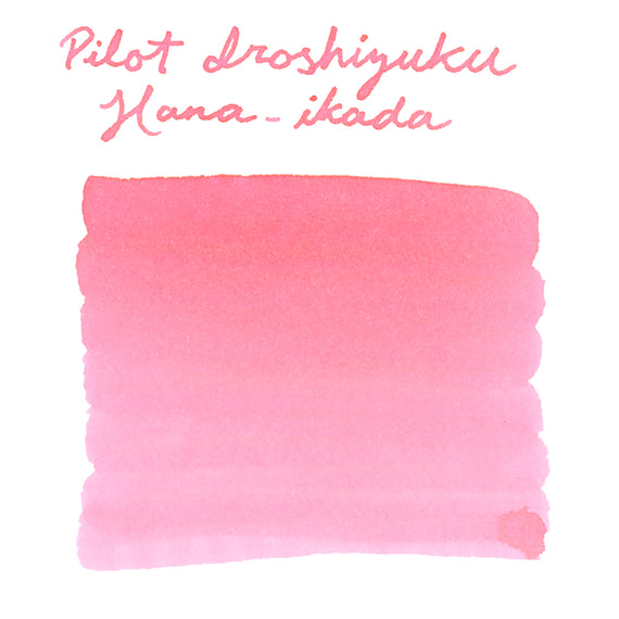 Pilot Iroshizuku Hana-ikada - Ink sample  on white background