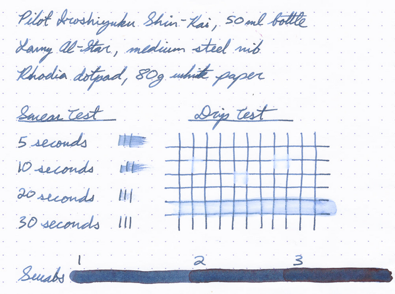 Pilot Iroshizuku Shin-kai - Ink Sample