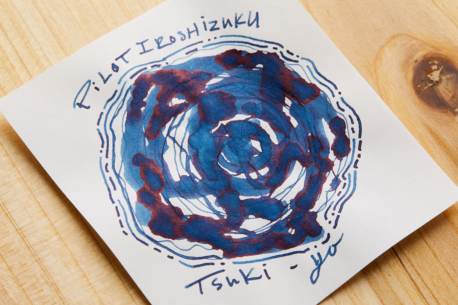 Inchiostro Pilot Iroshizuku Tsuki-Yo - Blu Scuro, 50 Ml, Bottiglia Vetro - Foto 4