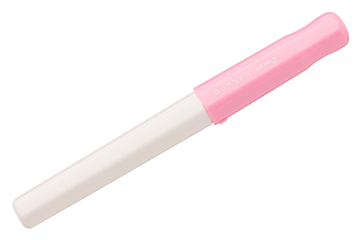 Pilot Kakuno Fountain Pen in Soft Pink/White - Fine Point - Goldspot Pens