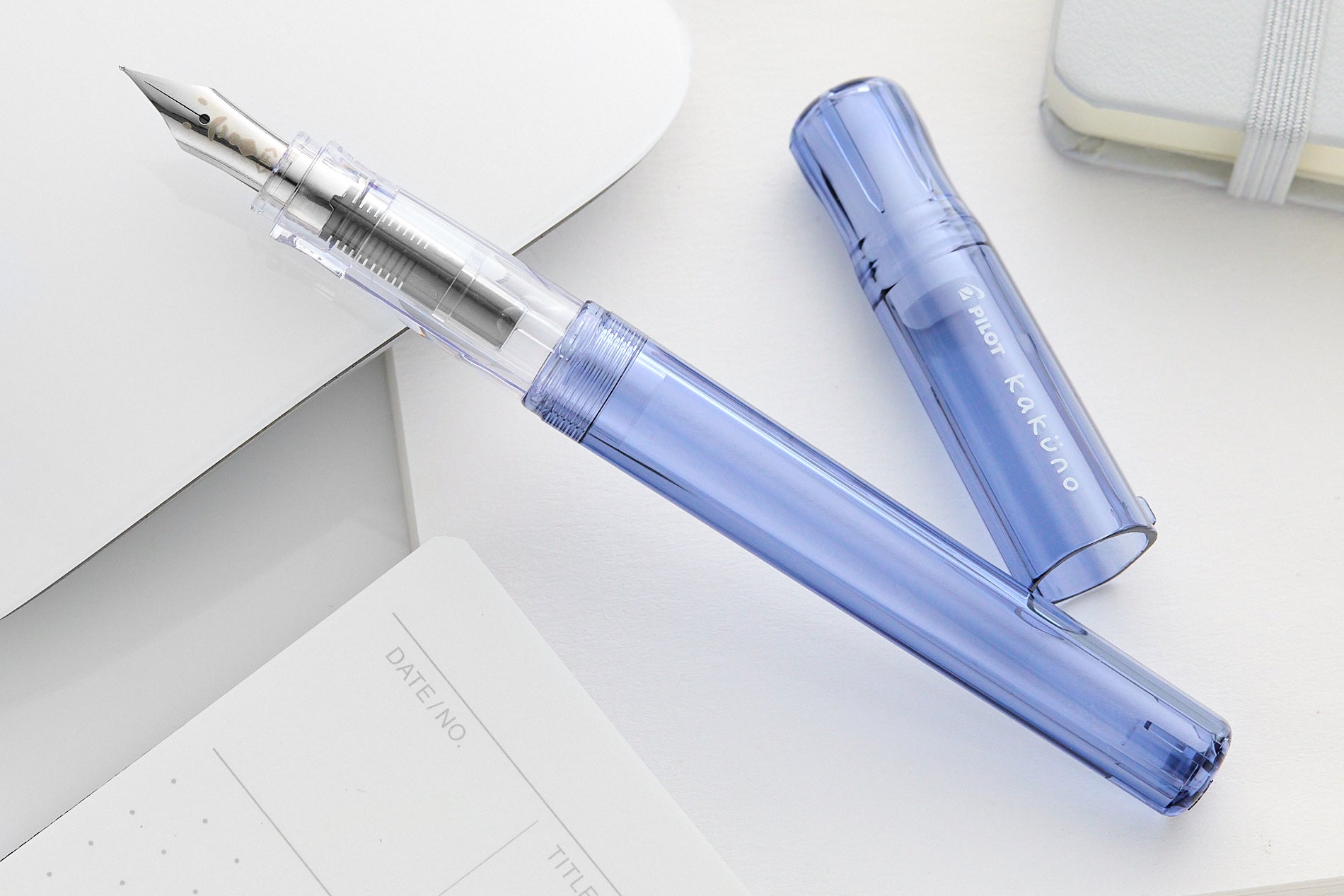 Pilot Kakuno Fountain Pen - Translucent Blue - The Goulet Pen Company