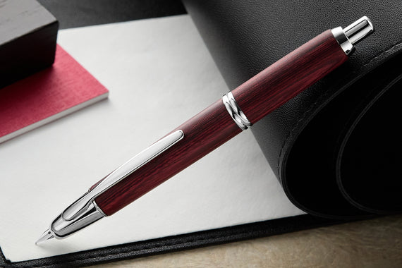 Pilot Vanishing Point Fountain Pen - Birchwood Red