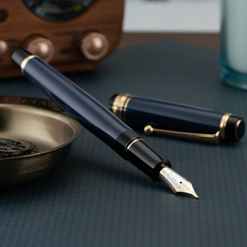 Pilot Custom 845 Urushi Fountain Pen - Prussian Blue