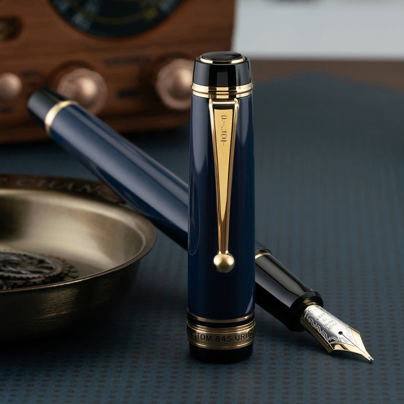 Pilot Custom 845 Urushi Fountain Pen - Prussian Blue