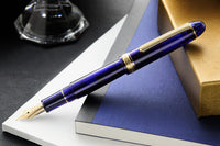 Platinum #3776 Century Fountain Pen - Chartres Blue/Gold