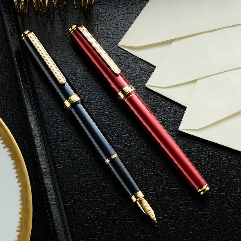 Platinum BISO Fountain Pen - Flame Red