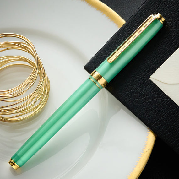 Platinum BISO Fountain Pen - Sparkle Mint Green (Limited Edition)