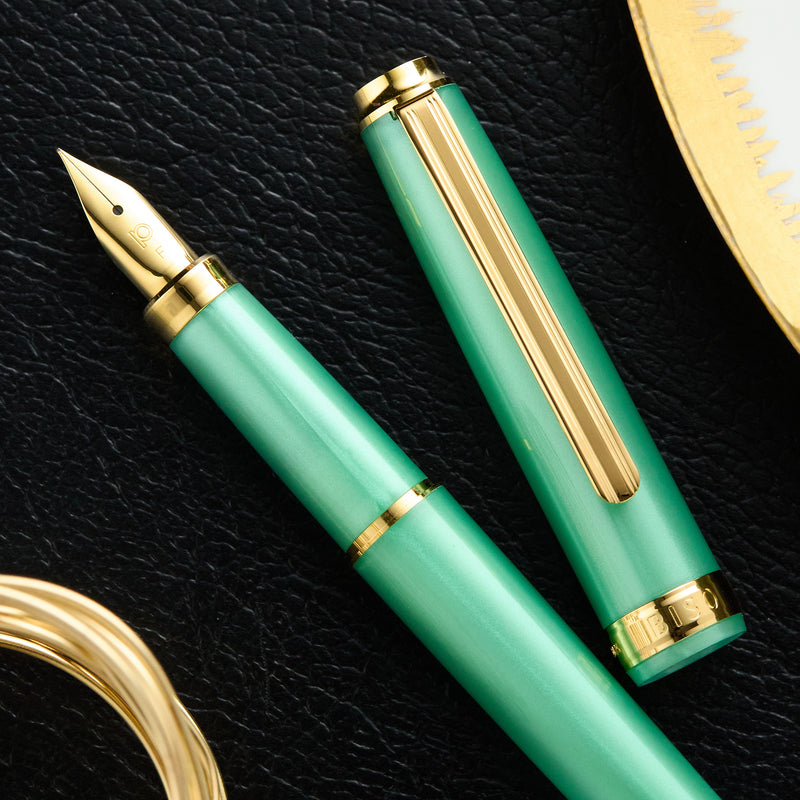 Platinum BISO Fountain Pen - Sparkle Mint Green (Limited Edition)