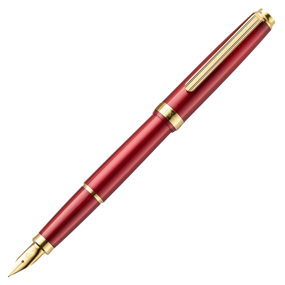 Platinum BISO Fountain Pen - Flame Red