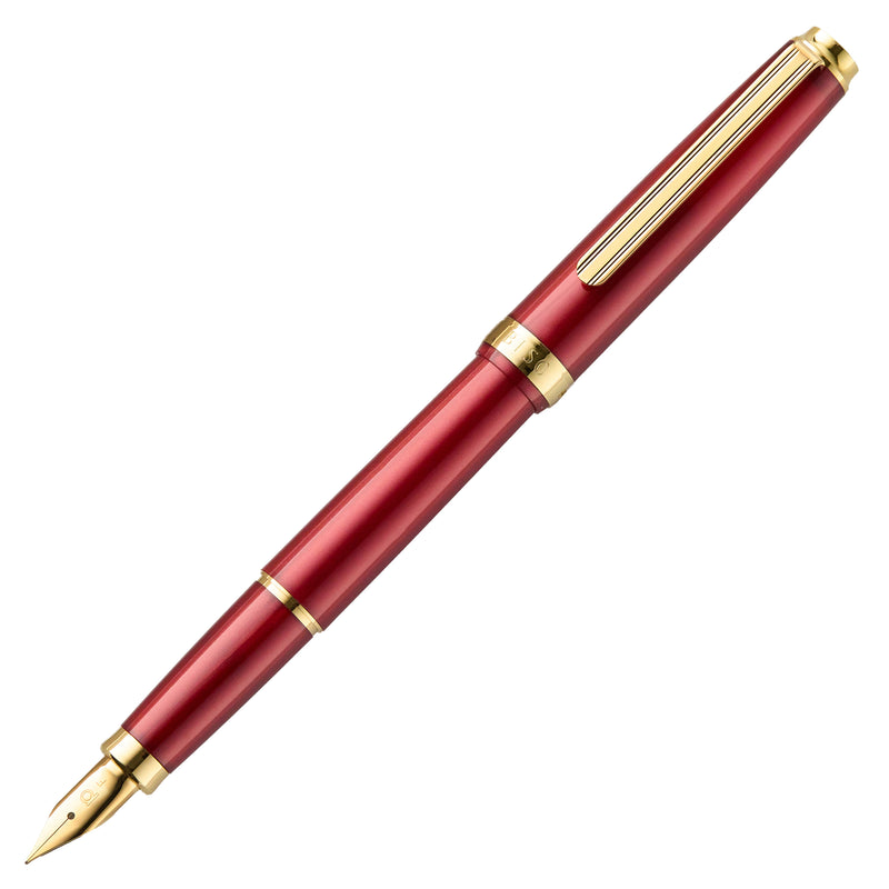 Platinum BISO Fountain Pen - Flame Red