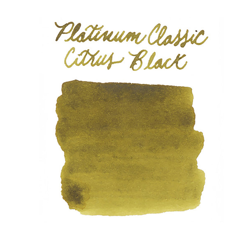 Platinum Classic Citrus Black - Ink Sample