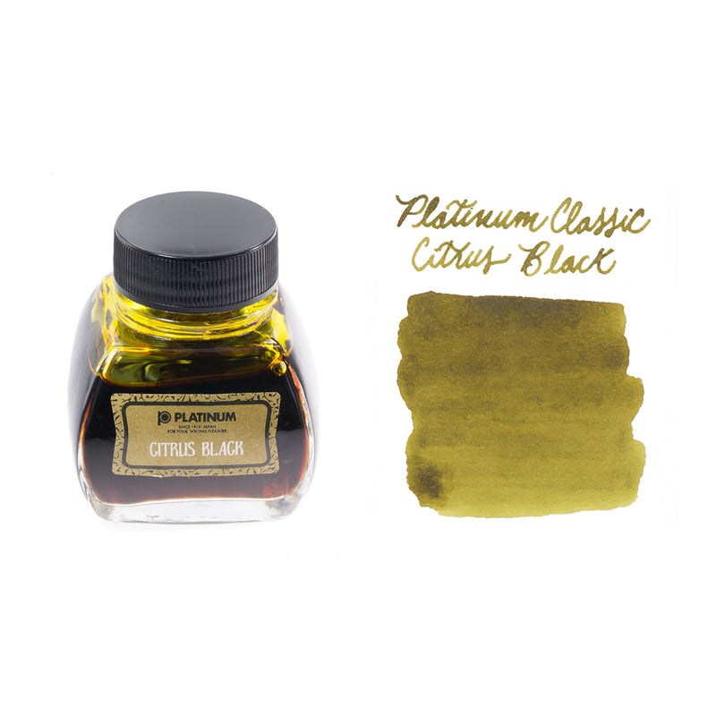 Platinum Classic Citrus Black - 60ml Bottled Ink