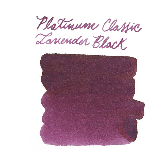 Platinum Classic Lavender Black - ink swab  on white background