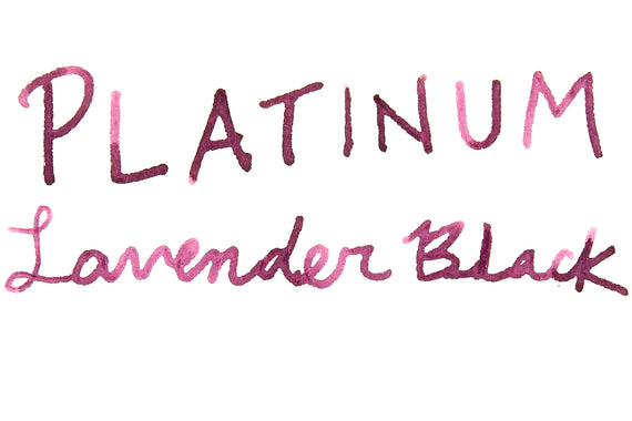 Platinum Classic Lavender Black - ink swab  on white background