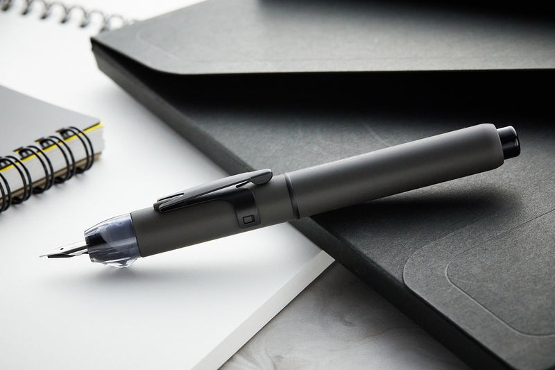 Platinum Curidas Fountain Pen Gift Set - Matte Black