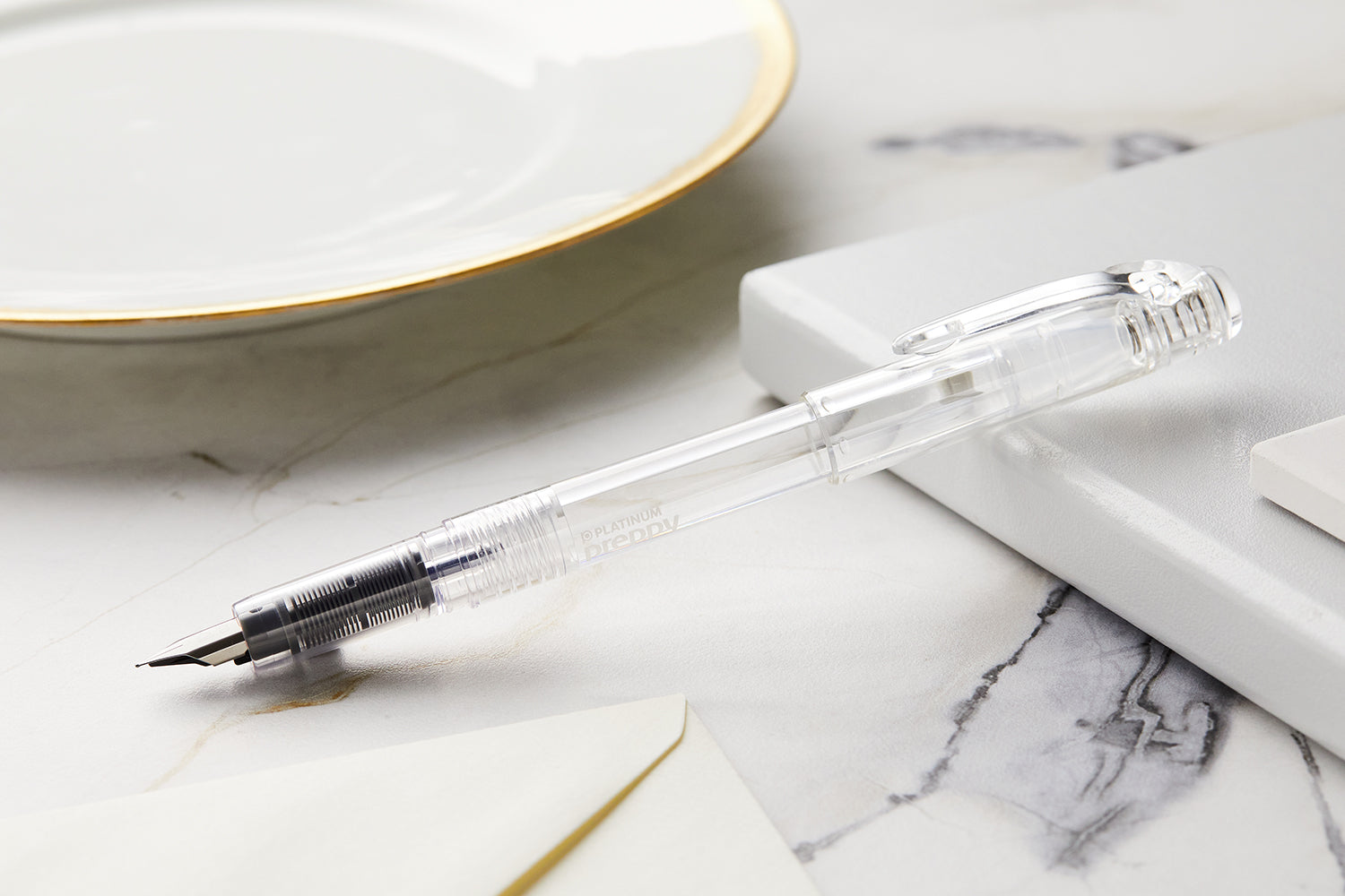 Platinum Preppy Fountain Pen - Crystal - The Goulet Pen Company