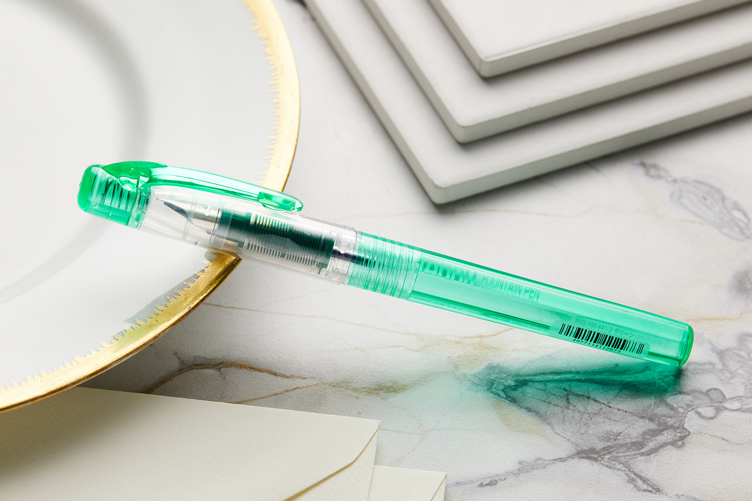 Platinum Preppy Fountain Pen - Green - The Goulet Pen Company