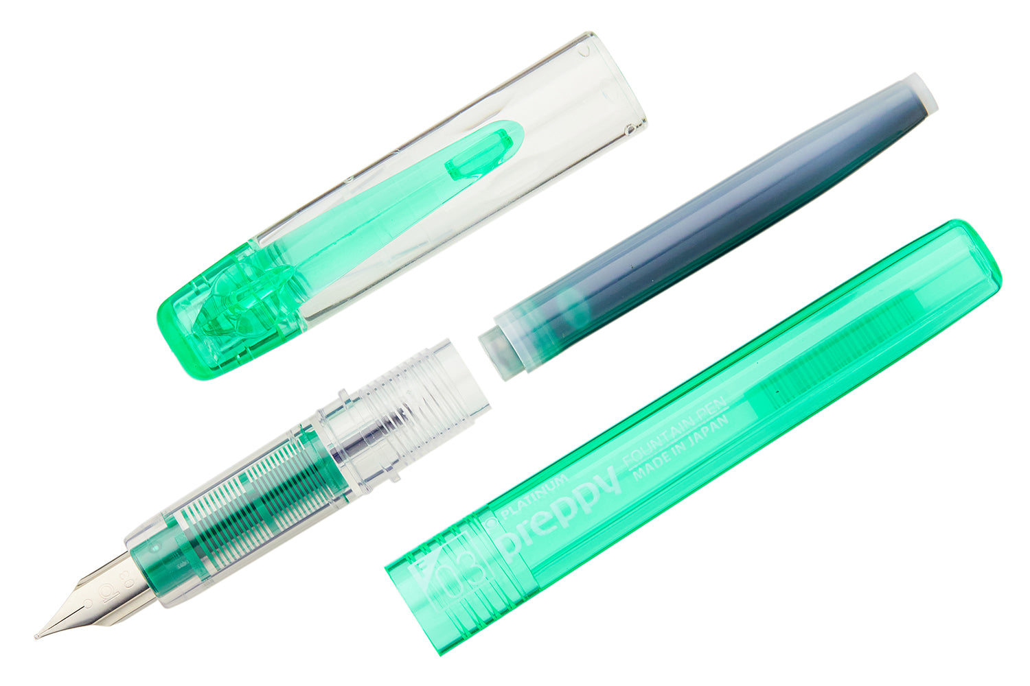 Platinum Preppy Fountain Pen - Green - The Goulet Pen Company