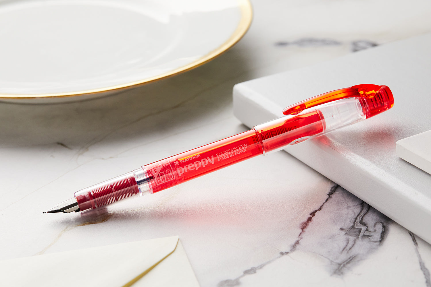 Platinum Preppy Fountain Pen - Red - The Goulet Pen Company