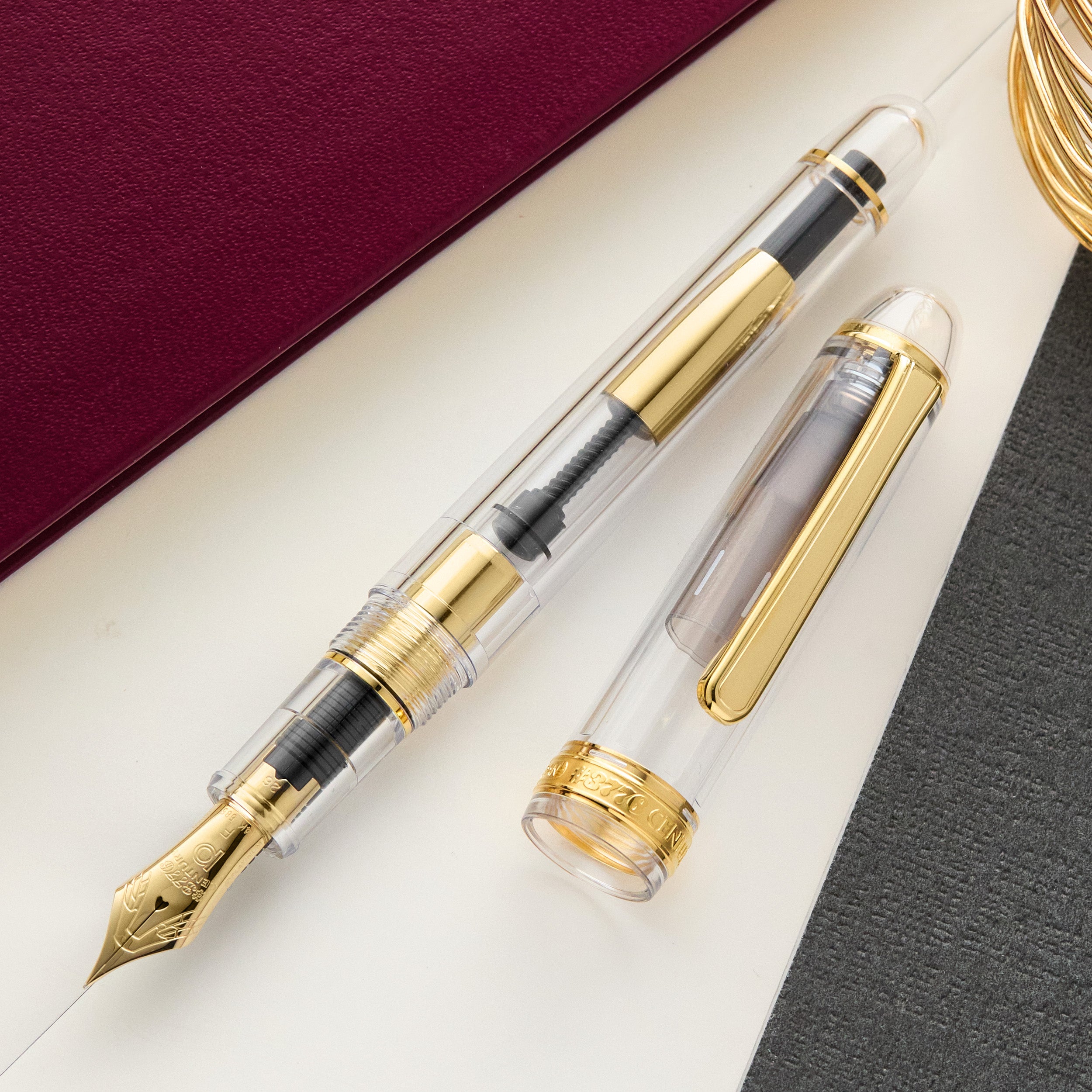 Platinum #3776 Century Ver. 2.0 Fountain Pen - Demonstrator