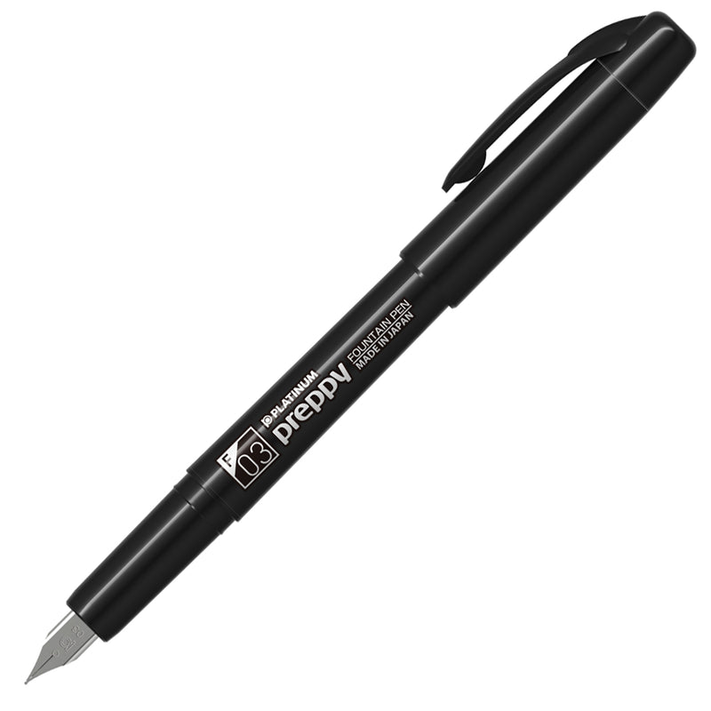 Platinum Preppy Fountain Pen - Black Edition/White (Limited Edition)