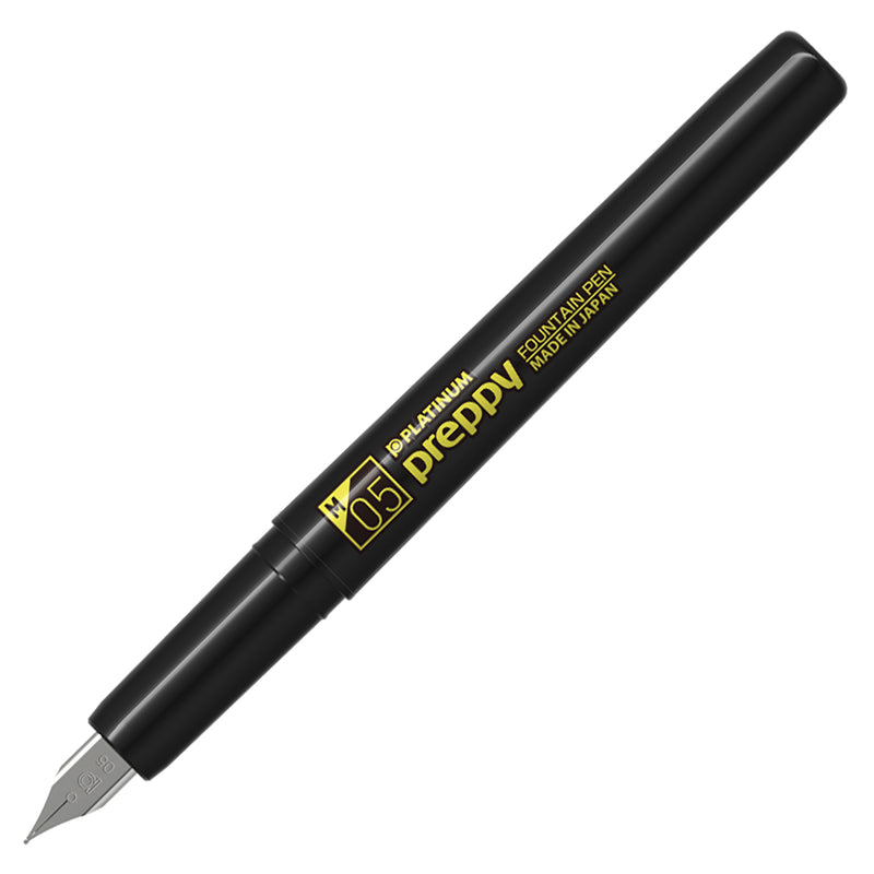 Platinum Preppy Fountain Pen - Black Edition/Yellow (Limited Edition)