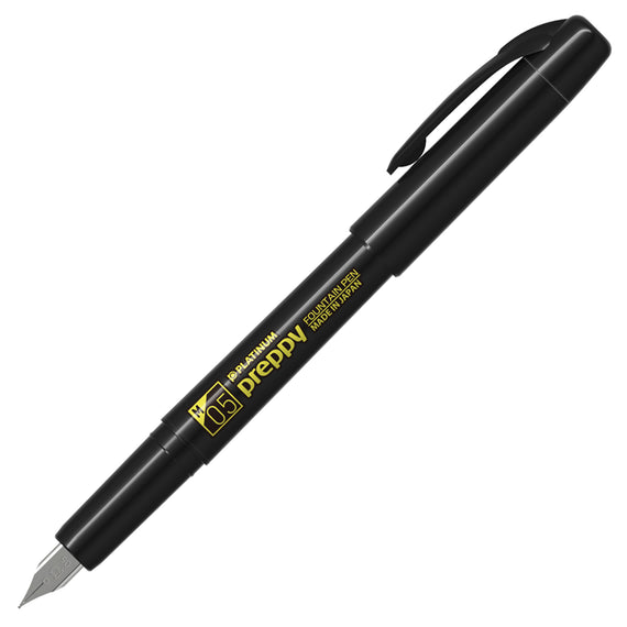 Platinum Preppy Fountain Pen - Black Edition/Yellow (Limited Edition)