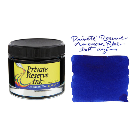Private Reserve American Blue Fast Dry - 60ml Bottled Ink