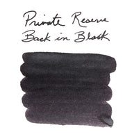Private Reserve Back in Black (Limited Edition) - Ink Sample