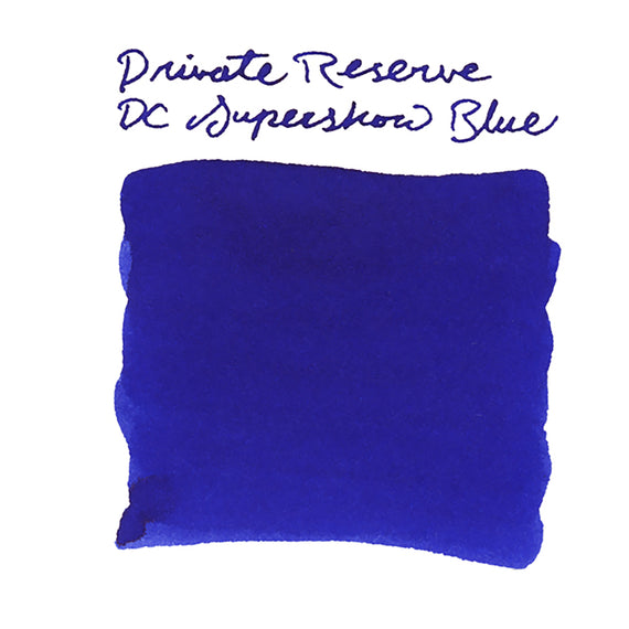 Private Reserve DC Supershow Blue - Ink Sample