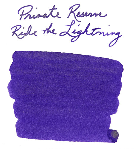 Private Reserve Ride the Lightning - Ink Sample - The Goulet Pen Company