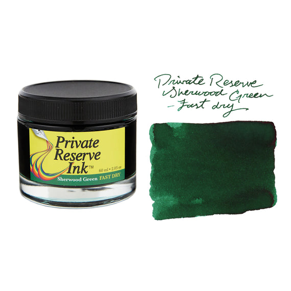 Private Reserve Sherwood Green Fast Dry - 60ml Bottled Ink
