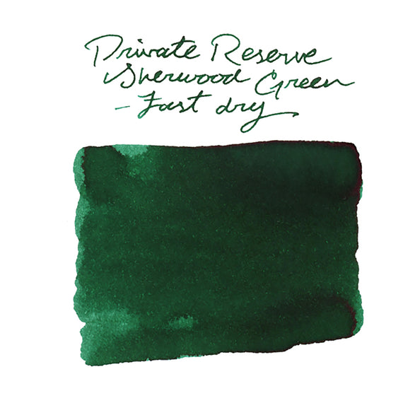 Private Reserve Sherwood Green Fast Dry - Ink Sample
